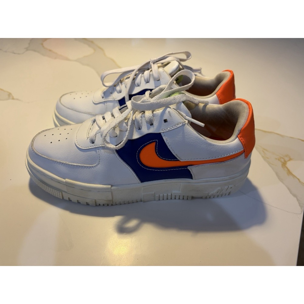 Nike Air Force 1 AF1 Pixel White Concord Hyper Crimson Women's Size 9